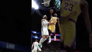 Lebron James Posterize Dunk Trent Jr.#nba2k25#shorts