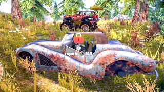 Building Vintage Car The Moon From Wreck - Off The Road Unleaded Nintendo Switch Gameplay HD