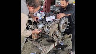 Hitler Engine Rebuilding in Afghan Hands with Basic Tools