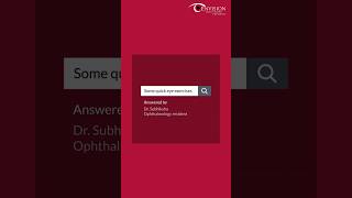 Unlock your vision's potential with Dr. Subeeksha's quick eye exercises. See clearer today! #eyecare