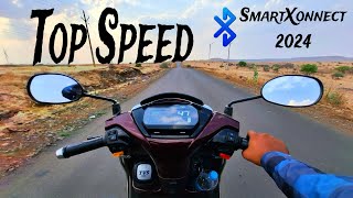 TVS Jupiter 125 SmartXonnect 2024 Top Speed Test