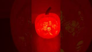 HALLOWEEN HORROR PUMPKIN LAMP🎃🍂👻 #3d #satisfying #halloween #3dprinter #3dprinting #horror #asmr