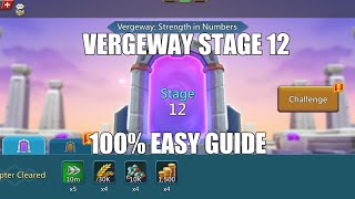 Lords mobile Vergeway Stage 12|Vergeway Strength In Numbers Stage 12 Easiest Guide