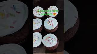 My chocolate moist cupcakes#trending #viral #shortvideo #video #asmr #chocolate #cupcake #dessert