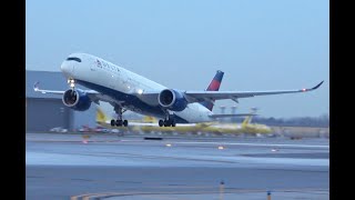 Delta A350 take off, DTW