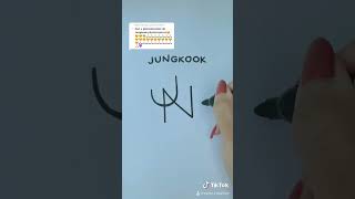 Jungkook name's logotip