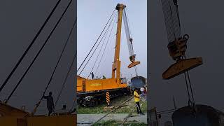 140T crane in Indian railway #shorts