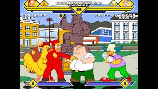 Mugen #1125 Evil Homer & Ginat Chicken vs MvC Peter Griffin & Krusty