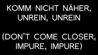 Oomph! - Unrein Lyrics with English Translation