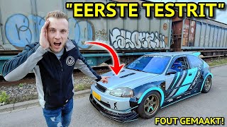 "EERSTE TESTRIT" MET ONZE SNEAKY TUNED K24 TURBO HONDA CIVIC!