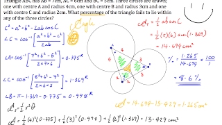 Geometry with Radians: Percentage Area