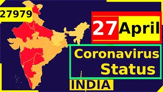 Coronavirus state-wise tally April 27 : Number of corona cases in India today