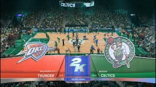 Boston Celtics vs OKC Thunder NBA 2k22 Highlights