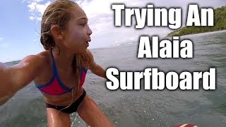 Trying Alaia Wood Surfboard First Time