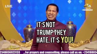 US Decides: 'They hate Trump because he supports Christians'- Pastor Chris Oyakhilome says