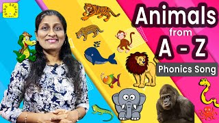 Phonic Sounds In Song with ABCD | Animal Names #abcd #nursery #song #jollyphonics #animals #online