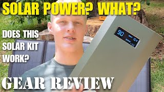 Off-grid Portable Power Station with Solar Panels