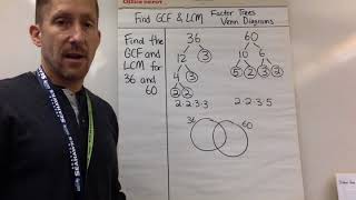 Ch 1, Lesson 1, Part 2: Find GCF and LCM Using Factor Trees and Venn Diagram