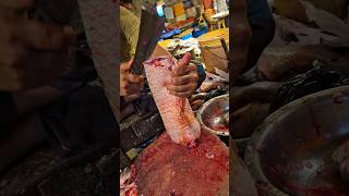 Amazing Grass Carp Fish Cutting Skills In Bangladesh Fish Market By Expert Cutter #shorts