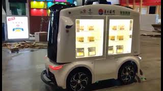 DriveByWire Chassis, developed by JIYU Tech, used for unmanned grocery sales and goods delivery.