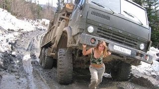 Russian Trucks  Extreme Locations #4  Crazy Russian Peoples