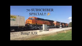 [70 SUBSCRIBER SPECIAL] Railfanning Music Video: Bang! AJR.