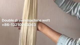 Double drawn cuticle remy blonde machine weft !