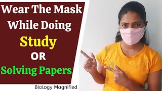 Wear the mask while doing study or Solving papers | Tips for MHTCET Exam Preparation-Hall Management