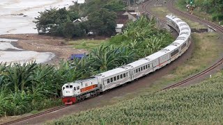 Kereta Api Sore di Pantai Plabuan