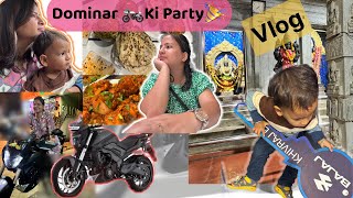 Day in My Life | Dominar 🏍️ ki celebration party🎉 | Udupi food☕️🍟 #vlog #dominar400 #adayinmylife