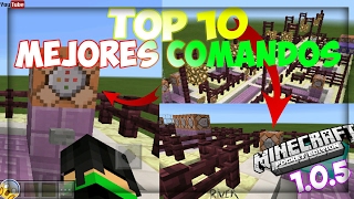 Top 10 Mejores Comandos Para Minecraft Pocket Edition 1.0.5 !!! | Command Block | Mcpe 1.0.5 |