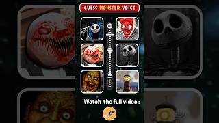 Guess the MONSTER'S VOICE - Cursed Thomas, Choo Choo Charles, Jack Skellington