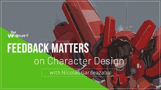 Live feedback on character design by Nicolas Gardeazbal, Marvel