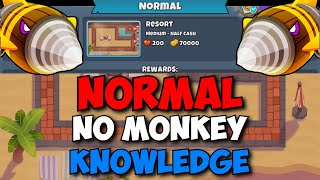 BTD6 Dreadbloon Half Cash!!! Normal Tutorial || No Monkey Knowledge || on Resort