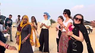 गौरो को नचाया सम के धोरो में | Sam Sand Dunes Jaisalmer Desert Safari Camp