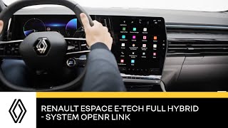 Renault Espace E-Tech full hybrid – system openR link