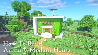 [Minecraft]  How To Build a Easy Modern House