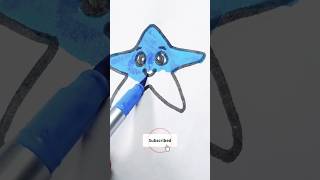 mesmerizing star ⭐ colour mixing into cold ❄️🥶 #shorts #ytshorts