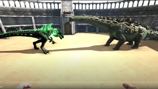 Titanosaur level 1 vs mod  Godzillark level 1 Ark Battles