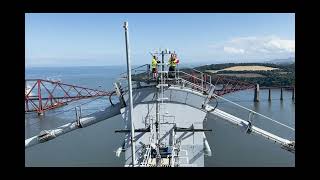 BEAR Scotland bagpipers celebrate 60 years of Forth Road Bridge