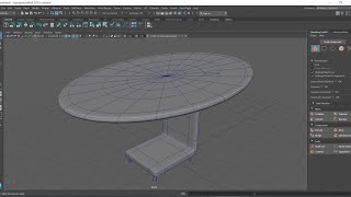 How to create office table in Maya 2023