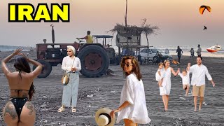 IRANIAN Beach Today 2024 Vlog : Walk on the Beach on a hot day