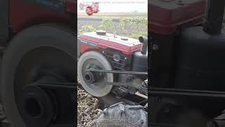 Tilling Dirt Using A Diesel Engine Powered Hand Tractor #shorts #tractor #traktor #handtractor