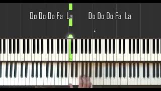 La Cucaracha - piano - clases de piano - piano notas - fácil - partitura - piano midi