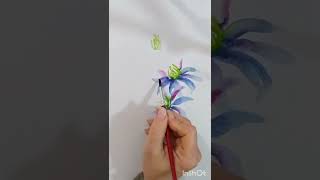 Disegnamo due facilissimi fiori con acquerello, molto semplice per chi non sa disegnare