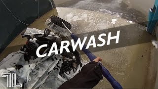 MOTORCYCLE IN CARWASH (AGAIN)