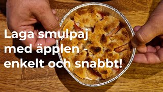 Smulpaj med äpplen