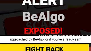 BeAlgo Review | BeAlgoScam Warning | BeAlgo complaints