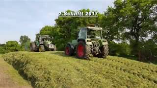 1.Schnitt 2017 Fendt, John Deere, Claas Cargos 8400