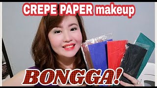 Crepe Paper Full Face Makeup Challenge / Philippines